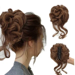 Messy Bun Hair Extension - Light Brown