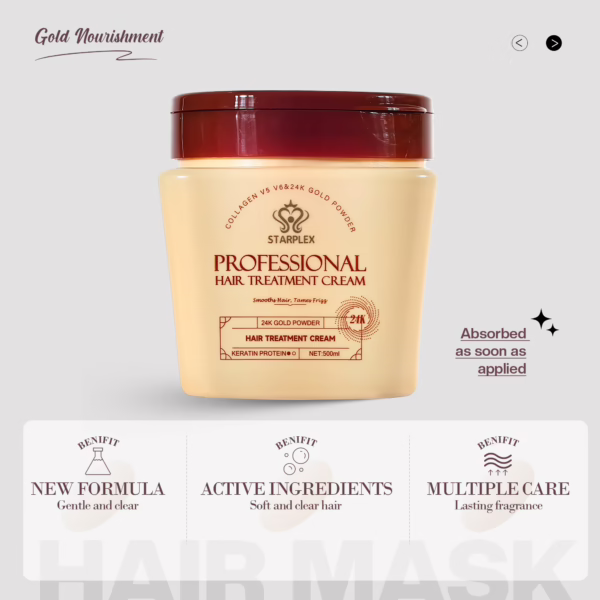 Starplex 24K Gold Hair Treatment Cream - Image 8