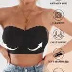 WavFit Strapless Tube Top Bra। Black