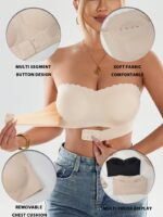 WavFit Strapless Tube Top Bra। Black - Image 4