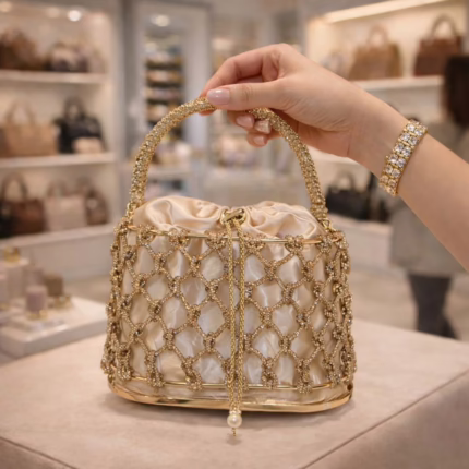 Luxury Diamond Bucket Bag